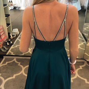 Sherri Hill Blue Prom Dress